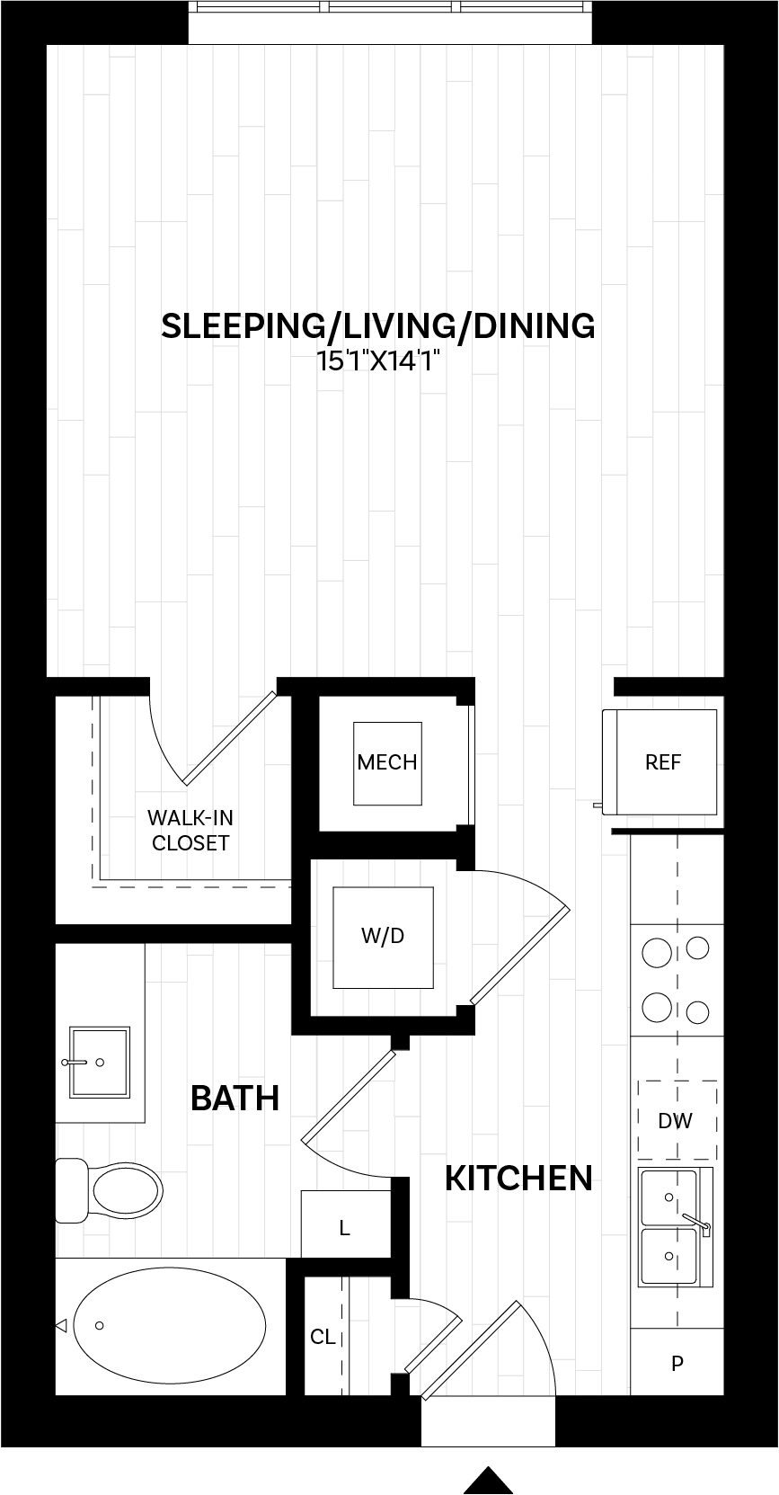 Floor Plan Image of Apartment Apt 357